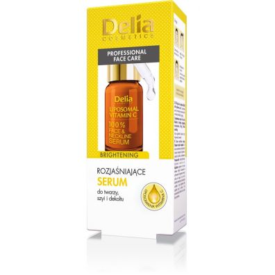 Delia Professional Face Care rozjaniajce serum do twarzy szyi i dekoltu Witamina C 10 ml