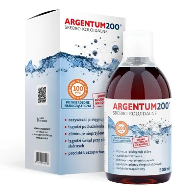 Argentum200 Srebro Koloidalne 100ppm tonik