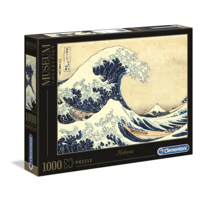 Puzzle 1000 el. Wielka fala w Kanagawie. Hokusai Clementoni