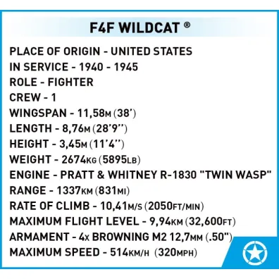 Historical Collection WWII F4F WildCat-Northrop 375 element�w 5731