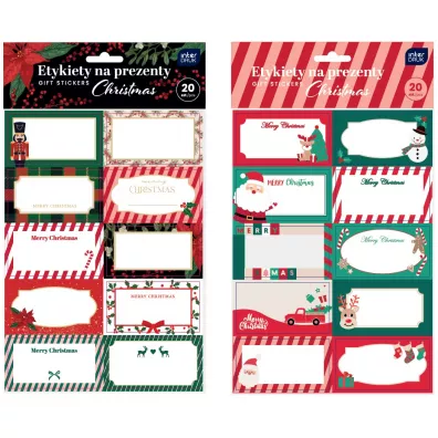 Interdruk Etykiety na prezenty 20 szt. Christmas