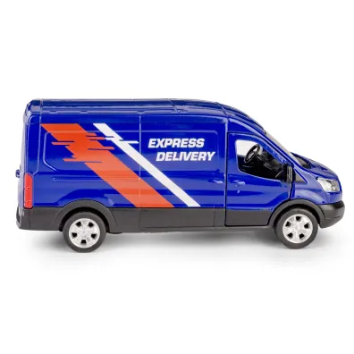 RMZ City Ford Transit Van 2018 niebieski w skali 1:43 Daffi
