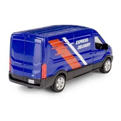 RMZ City Ford Transit Van 2018 niebieski w skali 1:43 Daffi