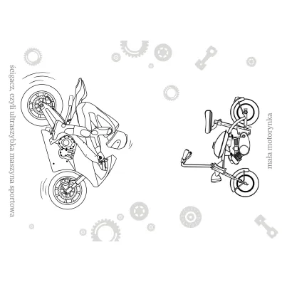 Malowanka A5 Maluszkowe malowanie. Motocykle SKRZAT 072136