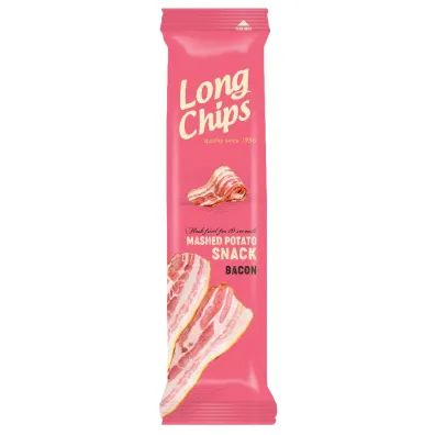 Long Chips Chipsy ziemniaczane o smaku bekonu 75 g
