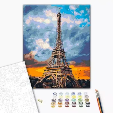 Brushme Malowanie po numerach - �elazna dama Pary�a 40x50cm