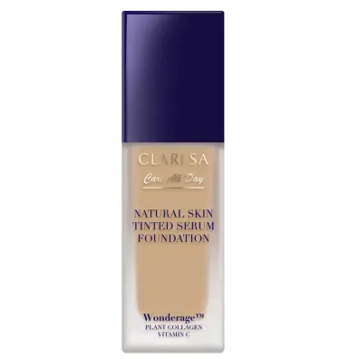 Claresa Natural Skin Tinted Serum Foundation, Podkad-serum z naturalnym wykoczeniem 2WO Medium Olive 32 ml