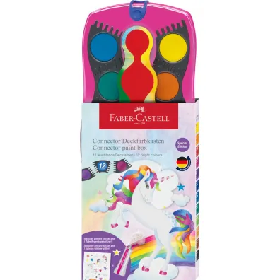Faber-Castell Farby Connector Unicorn 12 kolor�w