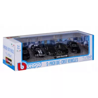Bburago model black collection 5-pk. 1:64