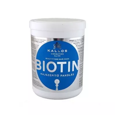 Kallos Biotin Beautifying Hair Mask upikszajca maska do wosw sabych i pozbawionych blasku 1 l