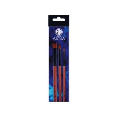 Astra Zestaw pdzli nylon. (okr.2, okr.6, p.10) 3 szt.