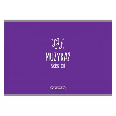 Herlitz Zeszyt do nut A5 muzyka poprzeczny piciolinia 16 kartek 10 szt.