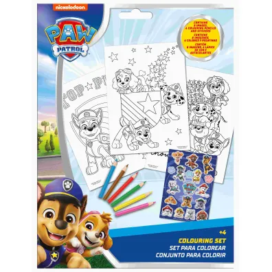 Zestaw do kolorowania z naklejkami Paw Patrol PW20005
