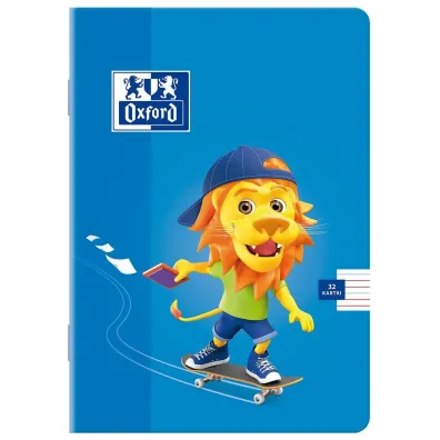 Oxford Zeszyt A5 Lion dwie linie 32 kartki