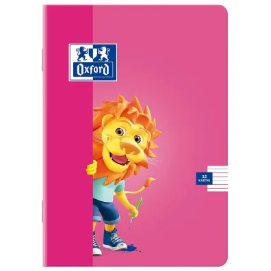 Oxford Zeszyt A5 Lion dwie linie 32 kartki