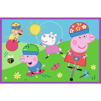 Puzzle 2x24 el. Peppa na placu zabaw Trefl