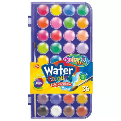 Patio Farby akwarelowe Colorino Kids maa pastylka 36 kolorw