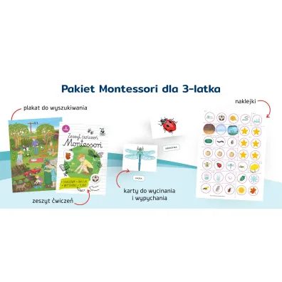Teczka Montessori. 3 lata. Kapitan Nauka. SuperQuiz