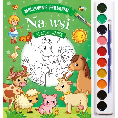 Malowanie farbkami. Na wsi
