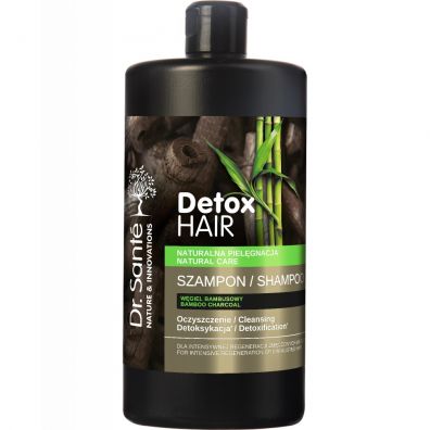 Dr. Sante Detox Hair Shampoo regenerujcy szampon do wosw Wgiel Bambusowy 1 l