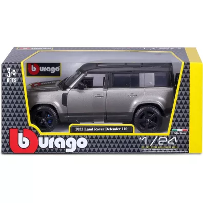 Bburago model land rover defender 2022 silver 1:24