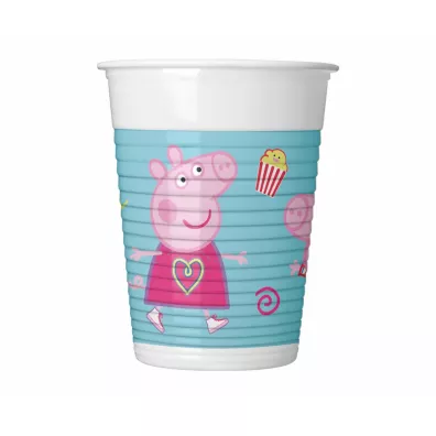 Kubeczki plastikowe �winka Peppa 200ml 8 szt.