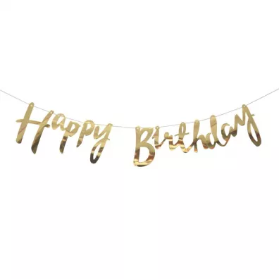 Girlanda Happy Birthday z�ota