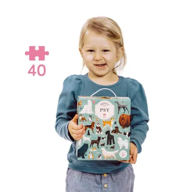 Puzzle Puzzlove CzuCzu 40 el. Psy Bright Junior Media