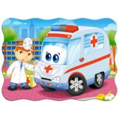 Puzzle konturowe 30 el. Ambulance Doctor Castorland