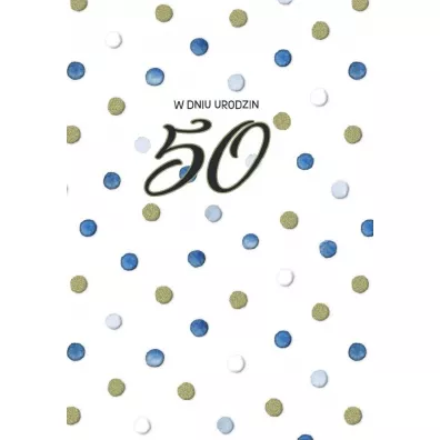 Trend Kartka okoliczno�ciowa Urodziny 50