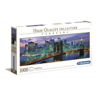 Puzzle panoramiczne 1000 el. High Quality Collection. Nowy Jork Most Brookliski Clementoni