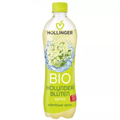 Hollinger Napj gazowany o smaku kwiatw czarnego bzu 500 ml Bio
