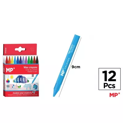 Mp Main Paper Kredki woskowe 12 kolor�w 12 szt.