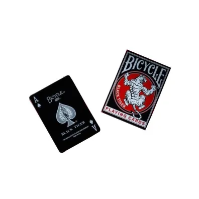Bicycle Black Tiger, karty do gry, czarne United States Playing Card Company