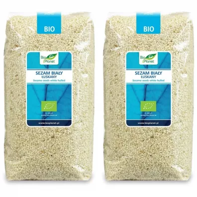 Bio Planet Sezam biay uskany Zestaw 2 x 1 kg Bio