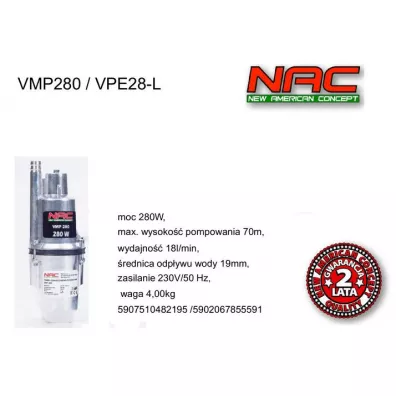 Nac Pompa membranowa 280w/vpe28-l .