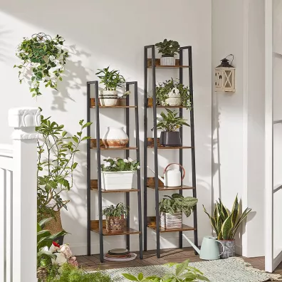 Songmics Rega� w�ski drabinkowy 5 poziom�w loft