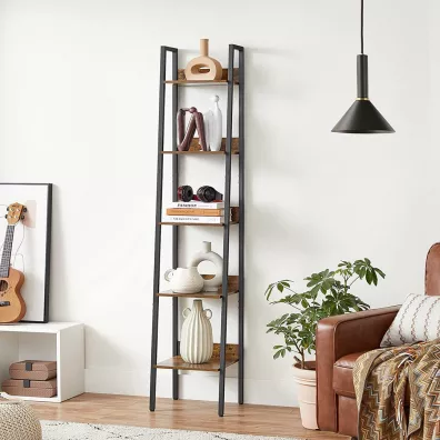 Songmics Rega� w�ski drabinkowy 5 poziom�w loft