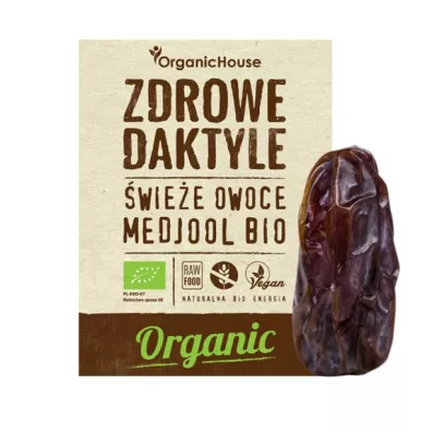 Organic House Daktyle medjool bezglutenowe niesiarkowane 280 g Bio