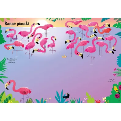 Lubi� nakleja�. Flamingi