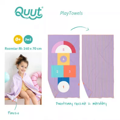 Quut Dwustronny rcznik plaowy PlayTowels M (140 x 70cm) Hopscotch