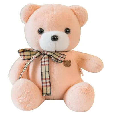 Maskotka przytulanka mi� kremowy 23cm LeanToys