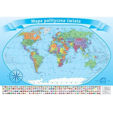 Puzzle 200 el. Mapa �wiata M�odego Odkrywcy ArtGlob