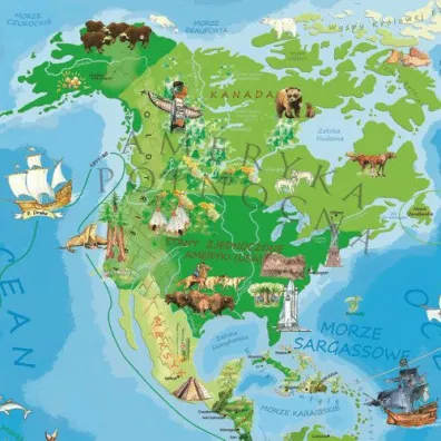 Puzzle 200 el. Mapa �wiata M�odego Odkrywcy ArtGlob