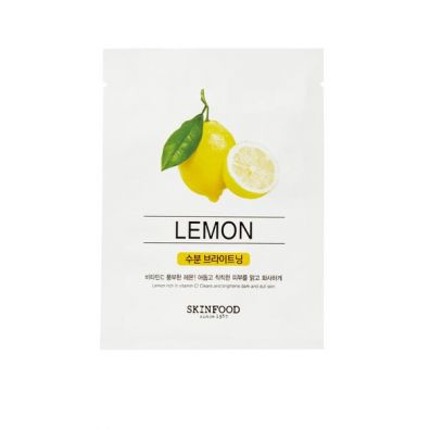 Skinfood Beauty In A Food Mask Sheet Lemon rozwietlajca maseczka do twarzy w pachcie z ekstraktem z cytryny 18 ml