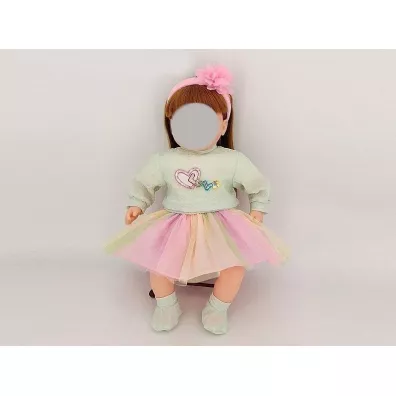 Ubranko dla lalki 45 cm z t�czow� sp�dniczk� Adar