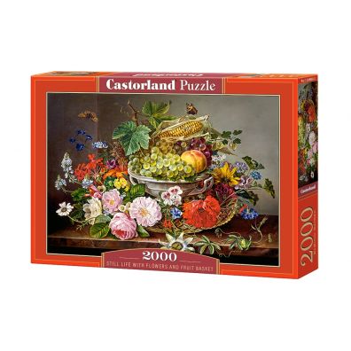Puzzle 2000 el. Still Life with Flowers and Fruit Castorland