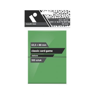 Rebel Koszulki Classic Card Game Green 63,5 x 88 mm 100 szt.