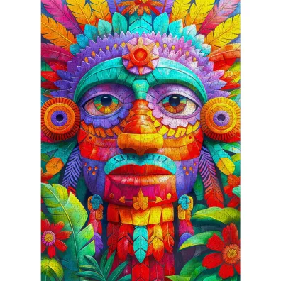 Puzzle 1000 Kolorowy totem Enjoy