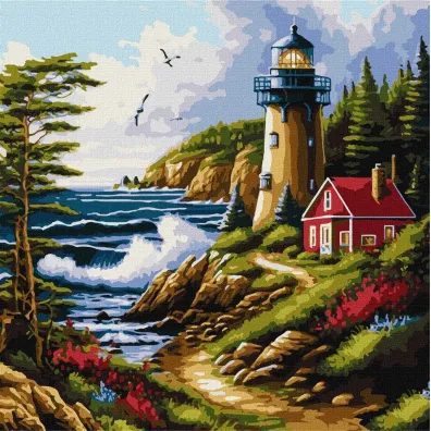 Ideyka Malowanie po numerach - Morska bryza 40x40cm